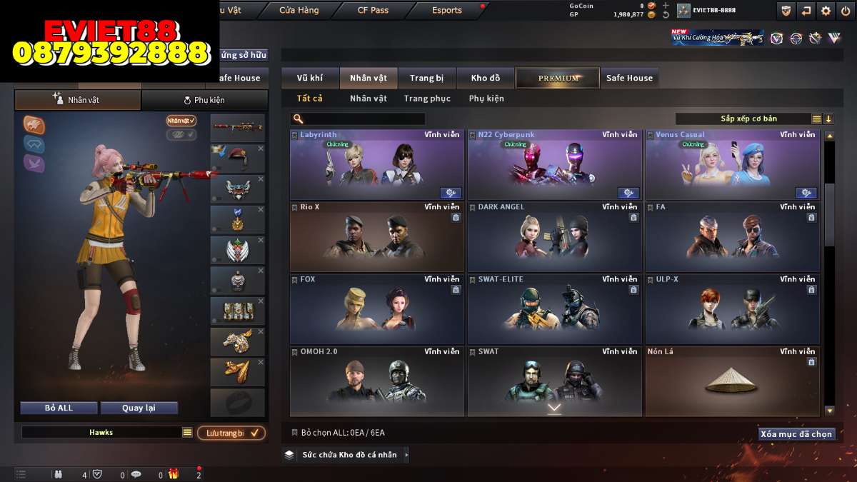 shop acc cf uy tin gia re